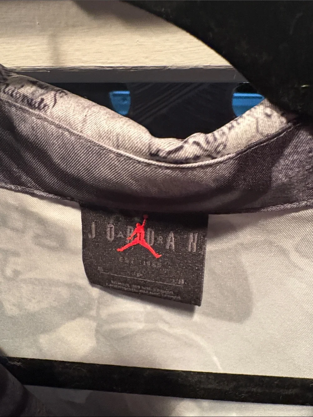 Jordan Black & White Basketball Collage Button-Up Shirt